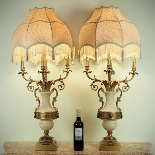 Pair Large French Table Lamps C.1930.