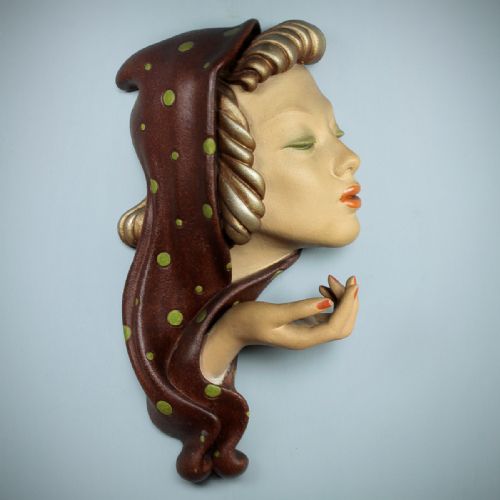 English Art Moderne Wall Mask C.1935.