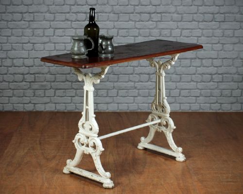 Cast Iron & Mahogany Tavern Table C.1890.