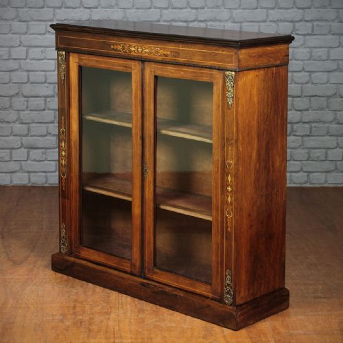 Inlaid Rosewood Side Cabinet C.1880.