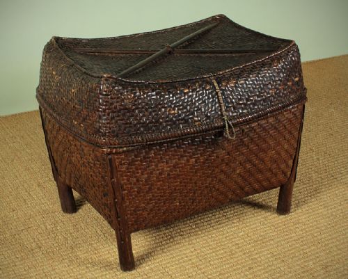 Aesthetic Movement Japanese Woven Basket C.1880.
