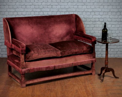 17th.c. Style Wingback Settee C.1890.