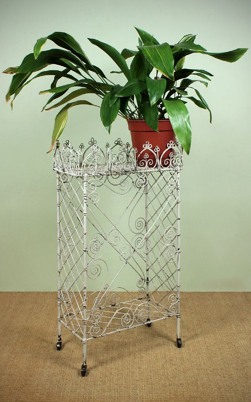 Wire Work Conservatory Plant Stand C.1890.