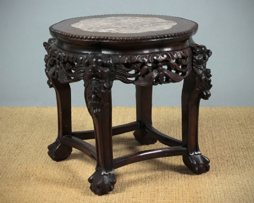 Low 19th.c. Chinese Urn Stand C.1880.