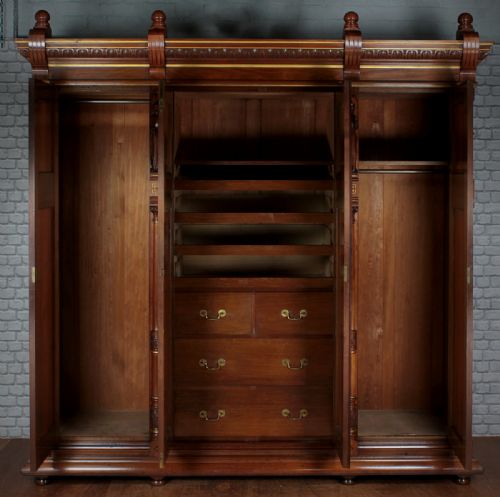 fig 2. Exceptional Medieval Revival Wardrobe by William Scott Morton & Co c.1880.