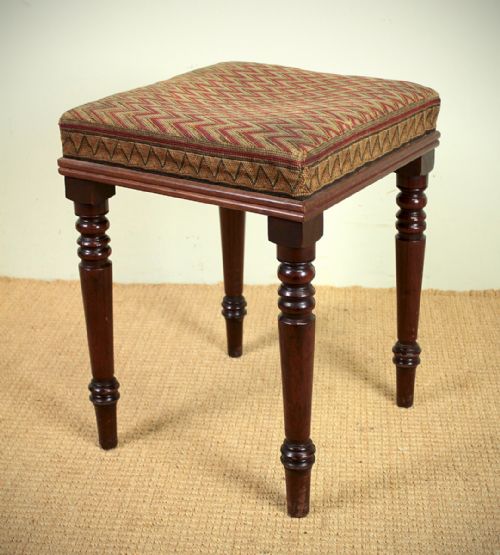 19th.c. Needlework Dressing Stool. C.1840.