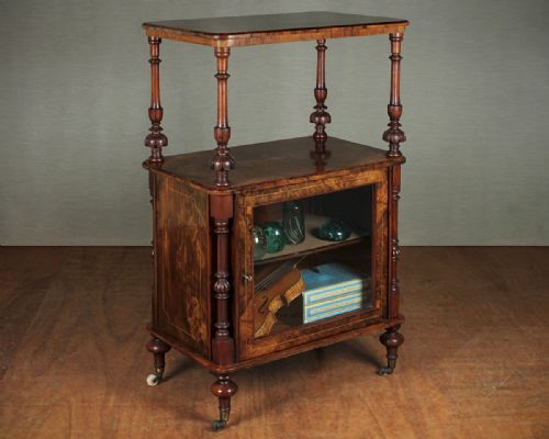 Burr Walnut Side Cabinet C.1870.