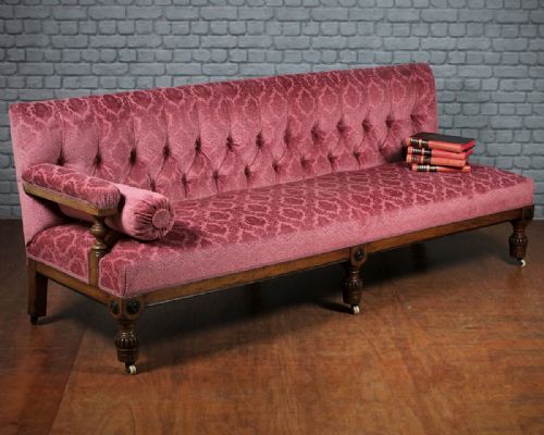 Victorian Billiard Room Couch C.1880.