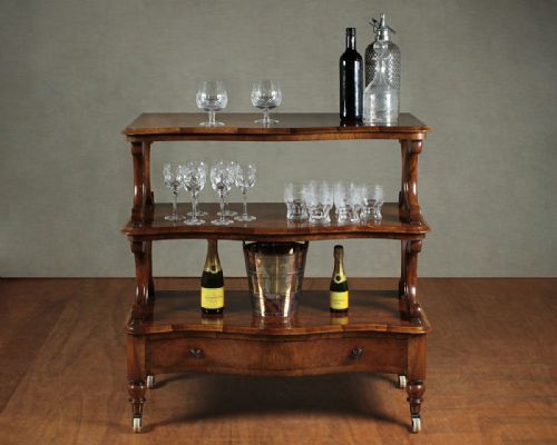 Burr Walnut Drinks Table C.1860.
