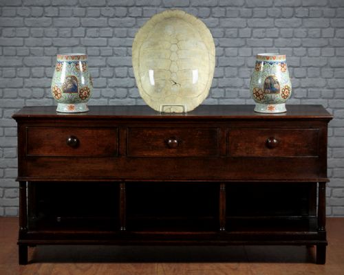 Georgian Oak Pot Board Dresser Base C.1800.