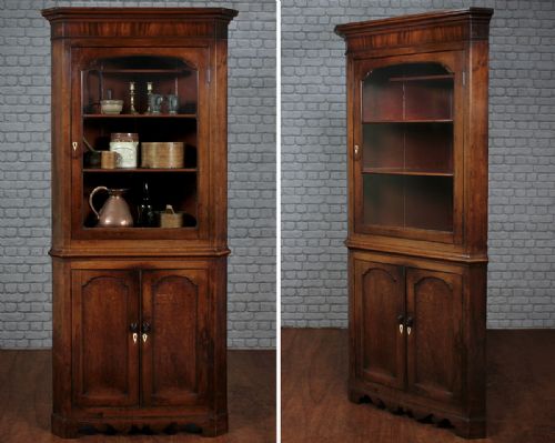 Welsh Oak Corner Cupboard C.1830.