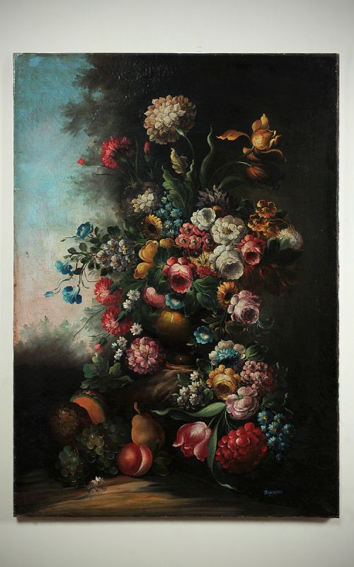 Large Italian Still Life in Oil C.1900.