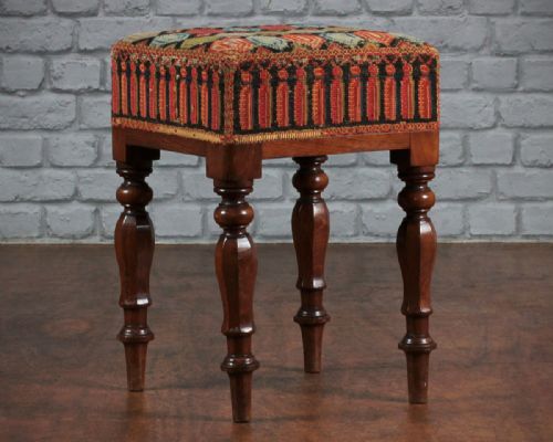 Mid 19th.c. Square Top Stool C.1840.