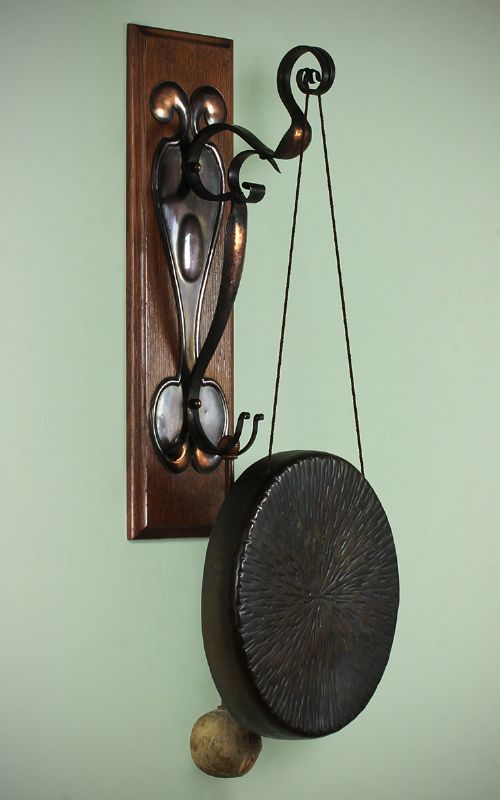 English Art Nouveau Dinner Gong C.1890.