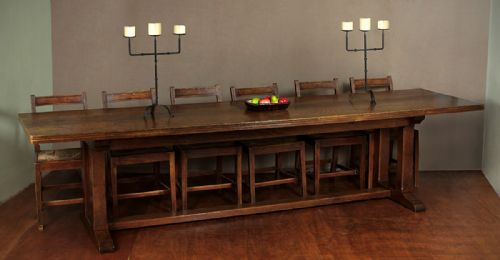 Arts & Crafts Style Oak Refectory Table C.1900.