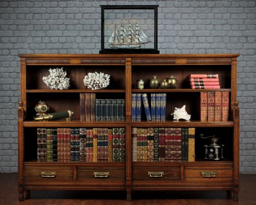 Late 19th.c. Oak Bookcase with Drawers C.1880.