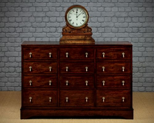 Early 19th.c. Bank of 12 Drawers C.1820.
