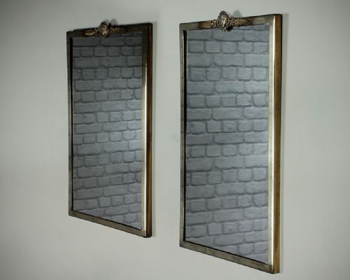 Pair Art Deco Regency Style Wall Mirrors C.1930.