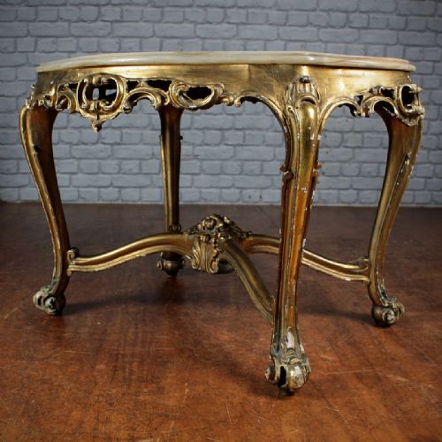 Louis Xv Style Gilded Coffee Table C.1930.