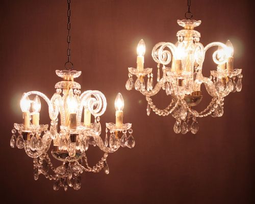 Pair of Small Chandeliers C.1930.