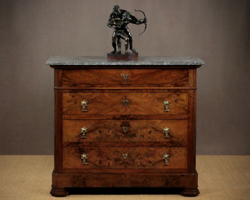 French Louis Philippe Marble Top Chest of Drawers C.1830.
