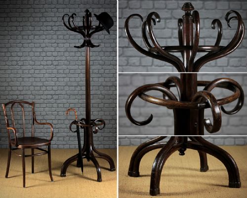 Bentwood Hat & Coat Stand by Thonet C.1910.