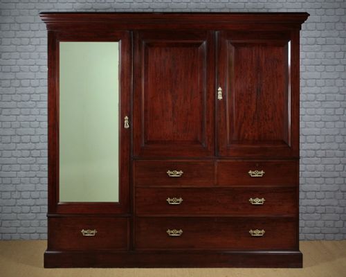 Late 19th.c. Wardrobe & Press. C.1890.