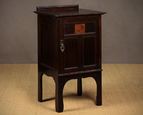 Art Nouveau Mahogany Bedside Locker C.1890.