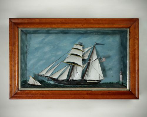 Early 19th.c. Maritime Diorama C.1820.