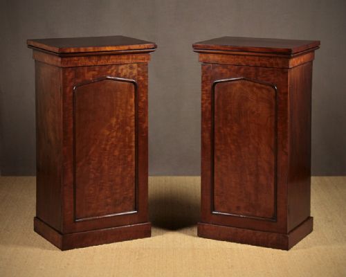 Pair Mahogany Side Cabinets C.1840.