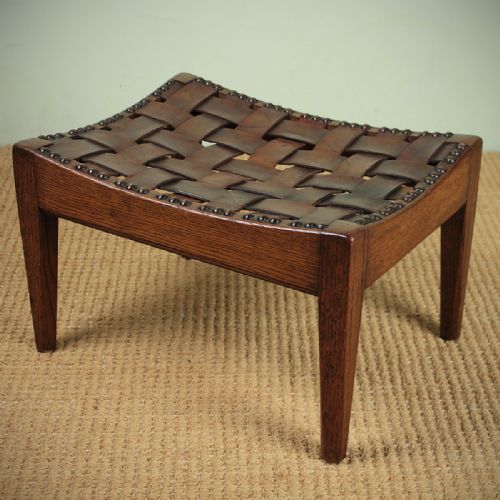 Arts & Crafts Stool by Simpsons of Kendal. C.1910.
