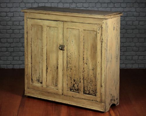 Painted Pine Kitchen Cupboard C.1880.