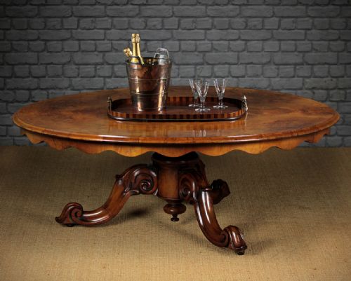 Mid 19th.c. Oval Walnut Centre Table C.1870