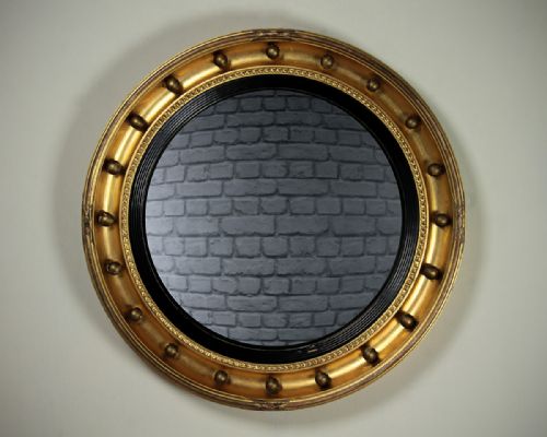 Convex Gilt Framed Mirror C.1880.