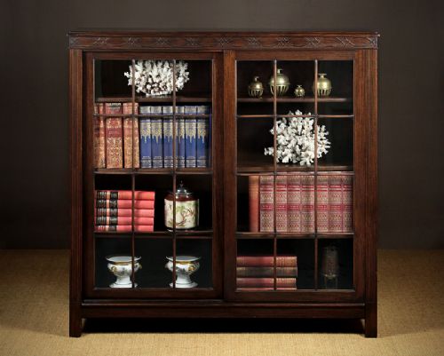Sliding Door Bookcase C.1920.