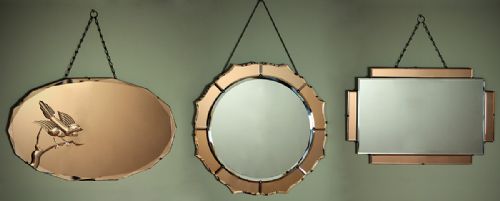 Three Art Deco Mirrors C.1930.