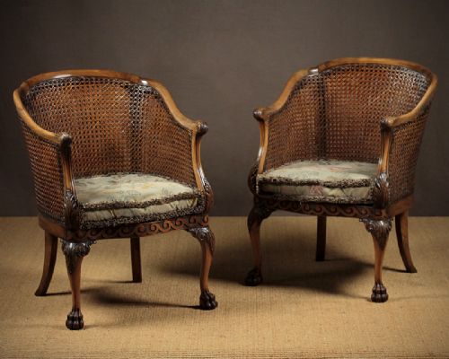 Pair of Bergere Armchairs C.1910.