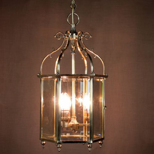 Brass Hanging Lantern C.1930.