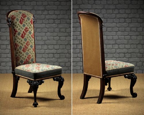 William IV Rosewood Tapestry Side Chair C.1835.