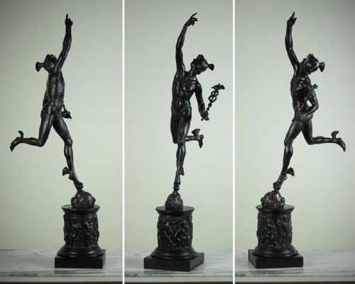 19th.c. Bronze Sculpture of Hermes.