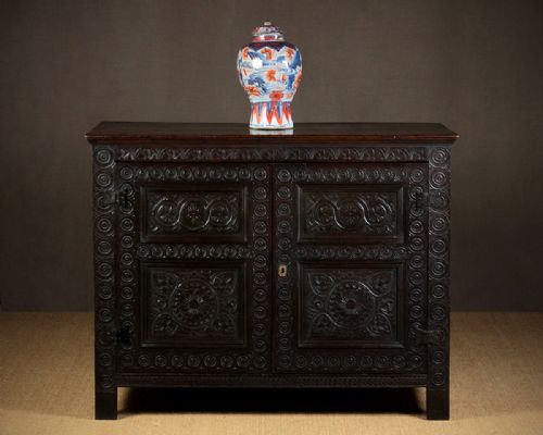 Carved Oak Cupboard C.1890.