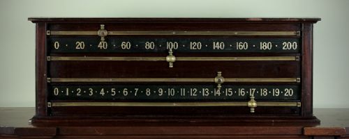 Edwardian Snooker Scoreboard C.1910.