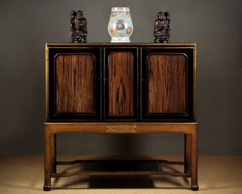 Chinoiserie Style Cabinet on Stand C.1910.