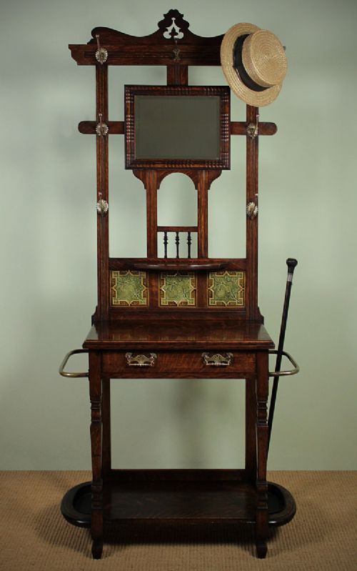 Late 19th.c. Oak Hall Stand C.1890