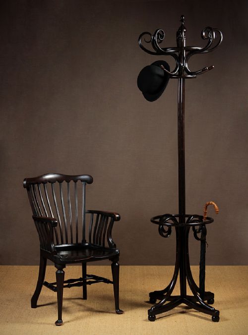 Edwardian Bentwood Hat & Coat Stand C.1910.