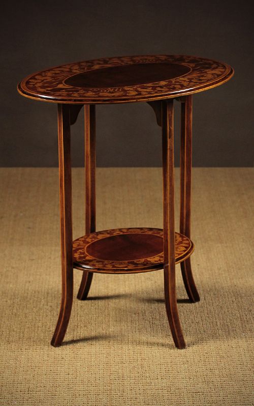 Art Nouveau Oval Two Tier Occasional Table C.1900.