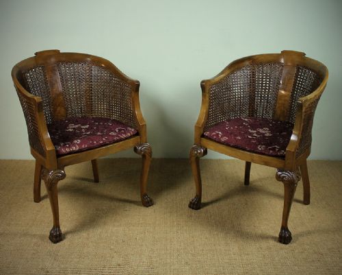 Pair of Bergere Armchairs C.1930.