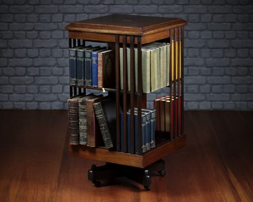Edwardian Mahogany Revolving Bookcase C.1910.