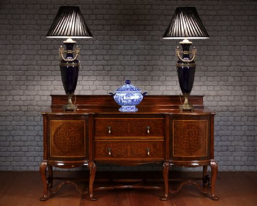 Edwardian Inlaid Walnut Sideboard C.1905.