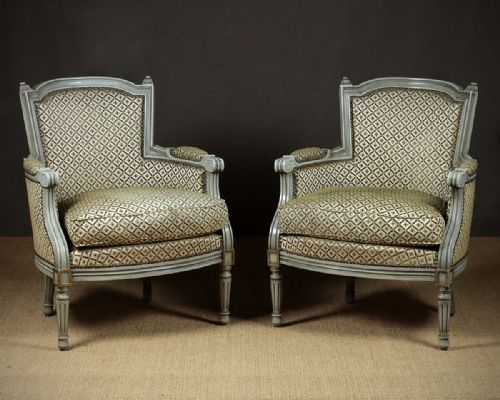 Pair of Small French Armchairs C.1920’s.